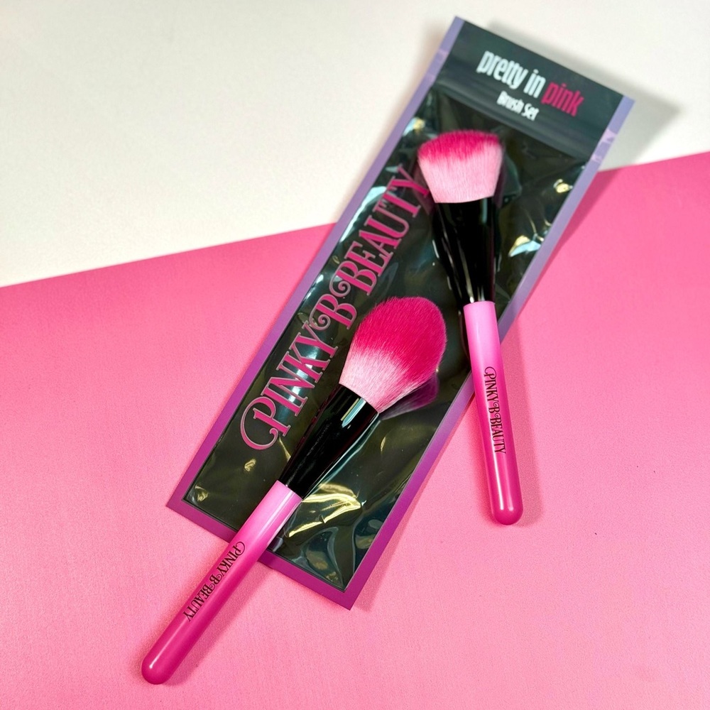 Pink Makeup Brush Set